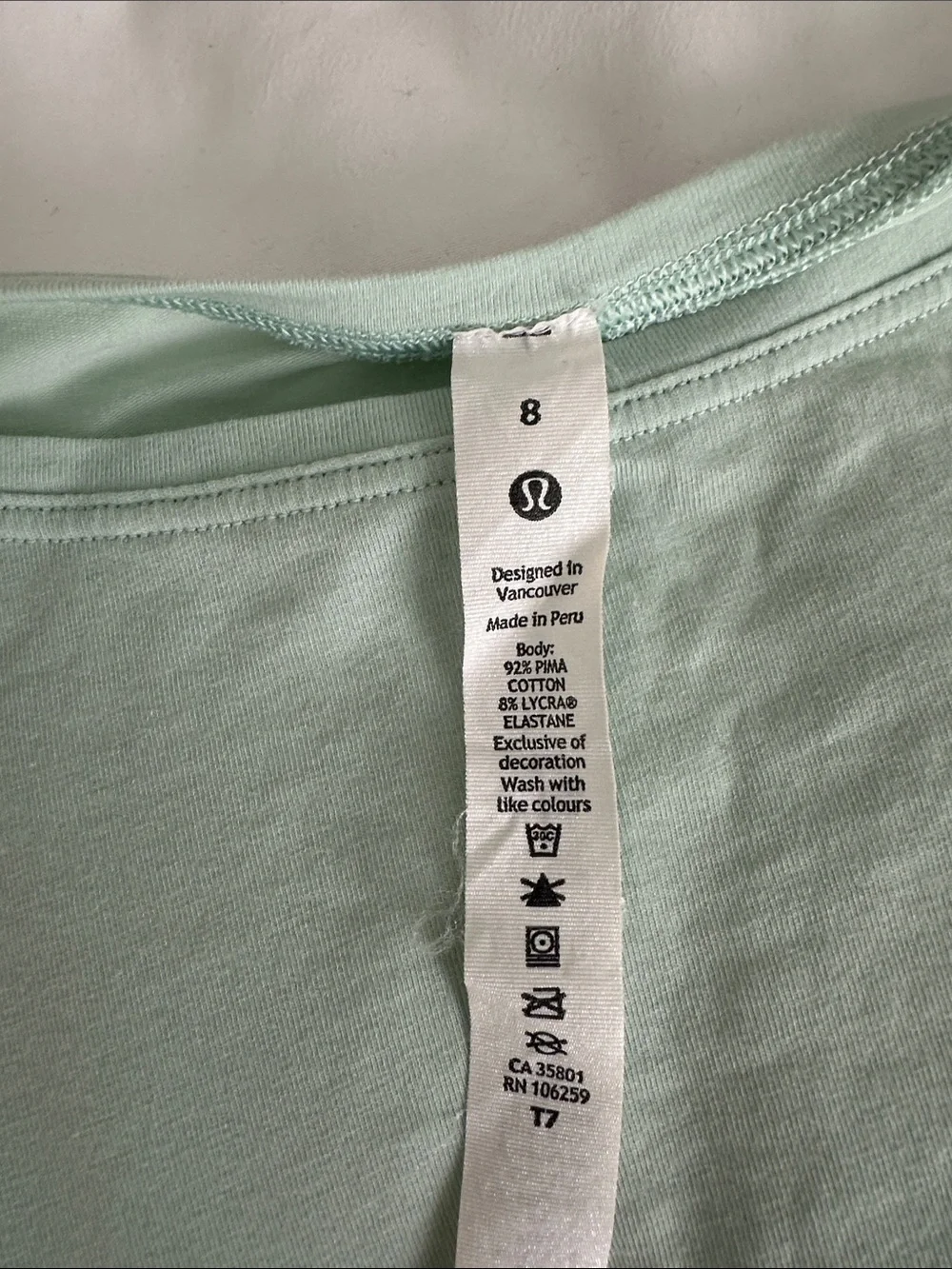 lululemon athletica Long Sleeve Tee in Mint Green